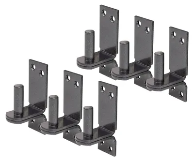 Produktbild von Alberts 822651 DURAVIS® Kloben auf Platte, DII-Haken, schwarzdiamant duplexbeschichtet, Dornmaß Ø13 mm, Platte 100 x 35 mm, 6er Set
