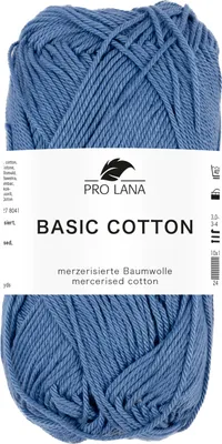Produktbild von Pro Lana BASIC Baumwolle Baumwollgarn 50 g ideal für Kleidung, Spielzeug, Accessoires 125 m Farbe 255 - hellflieder