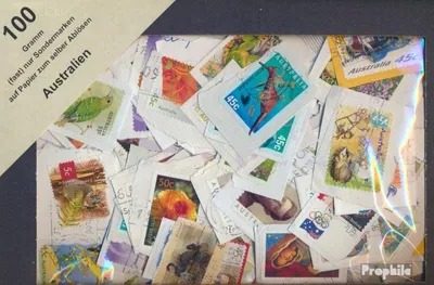 Produktbild von Briefmarken Australien 100 Gramm Kiloware gestempelt
