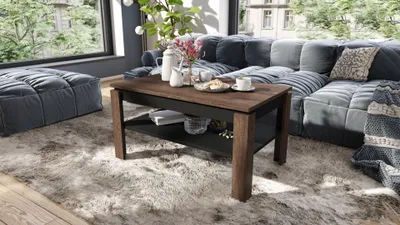 Produktbild von Design Couchtisch Tisch Asti-P höhenverstellbar 55 - 67cm Esstisch