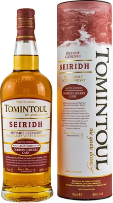 Produktbild von Tomintoul Seiridh 700ml 40% Vol.