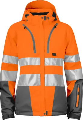 Produktbild von Projob 6424 GEFÜTTERTE DAMENJACKE EN ISO 20471 KLASSE 3/2