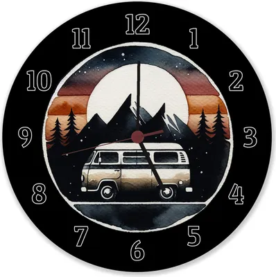 Produktbild von Wohnmobil Wanduhr aus Alu