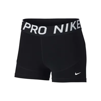 Produktbild von Nike Pro Damen Trainingsshorts 3IN schwarz/weiß XS