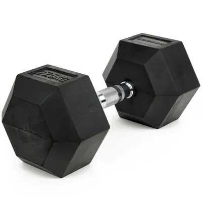 Produktbild von Sport-Thieme Kurzhantel "Gummi Hex", 27,5 kg
