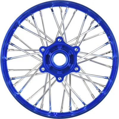 Produktbild von Proline 1:4 Pro-Spec Aluminum V2 Bead Rear Wheel Blue/Blue (1): Promoto-MX