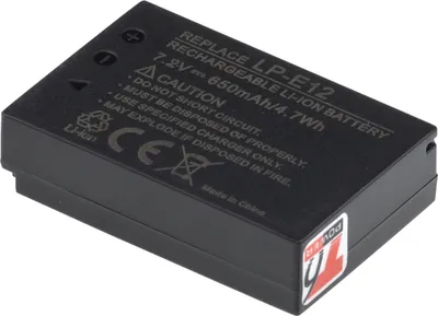 Produktbild von T6 Power Akku für Canon EOS 100D, Li-Ion, 7,2 V, 650 mAh (4,7 Wh), schwarz