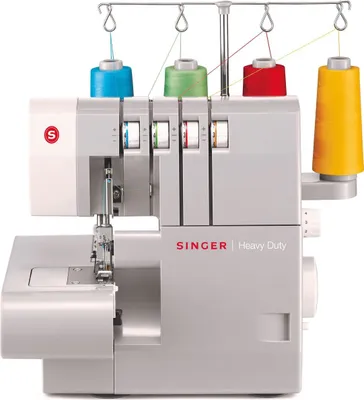 Produktbild von SINGER 14HD854 Heavy Duty, Grau, Overlock-Nähmaschine, Overlock, Nähen, Variabel, Drehregler, 1300 SPM
