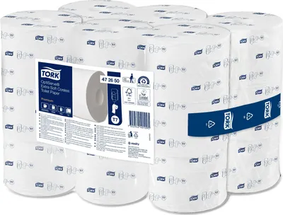 Zdjęcie produktu dla TORK 472650 Papier toaletowy 3-warstwowy 18 rolek biały Sys. T7 Premium