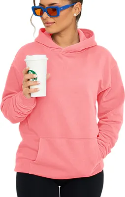 Produktbild von DAILY Baumwolle Damen Kapuzenpullover Unifarben im Oversize Schnitt - Kapuzenpullover Loose-Fit Damen Basic Oversized Kapuzensweatshirt Raglan Kapuzenpullover Sweater