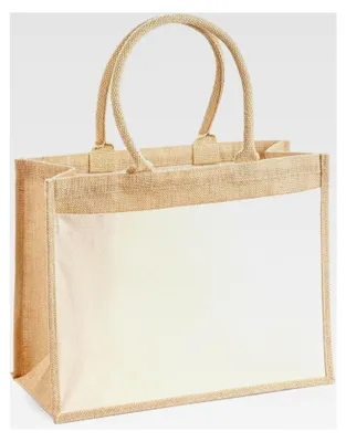 Produktbild von Jute Shopper mit Baumwolltasche Einheitsgröße