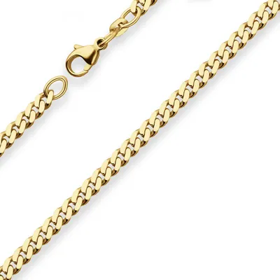 Produktbild von 4,1mm Armband Panzerkette Goldarmband Armschmuck aus 333 Gold Gelbgold 21cm
