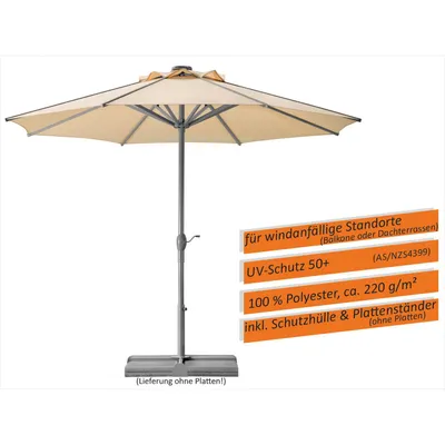 Immagine prodotto di Ombrellone da esterno Schneider Rooftop, 350 cm, colore naturale
