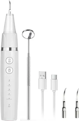 Produktbild von OKWISH Ultraschallreiniger, Zahnsteinentferner, Ultraschall Zahnreiniger, Elektrischer Zahnreiniger, Ultraschall Zahnreinigungsgerät, Ultraschall Zahnpflege, Weiß