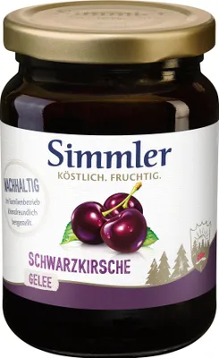 Produktbild von Simmler Schwarzkirsche - Pures Glück 225g