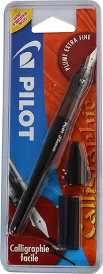 A product package for a calligraphy pen set.