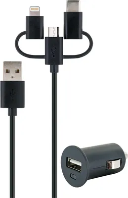 Produktbild von Schwaiger LSET1000 513, Auto, Zigarettenanzünder, 3 A, 1 m, Schwarz