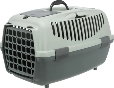 Produktbild von TRIXIE Transportbox Capri - anthrazit/grau-grün - 40 × 38 × 61 cm