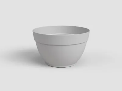 Image de Artevasi Pot de fleurs CAPRI, 35 cm, plastique, gris clair