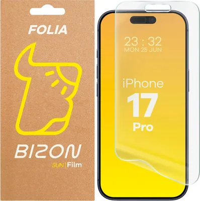 Produktbild von Matte Folie für iPhone 17 Pro, Bizon Glass Film Sun, 1 Stück