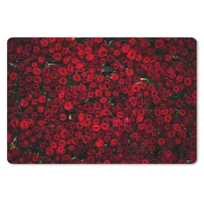 Produktbild von MuchoWow® Mauspad Mousepad Blumen - Rosen - Rot 27x18 cm - Mousepads - Maus Mat - Pad - Mausunterlage - Büroartikel - Desk Matten
