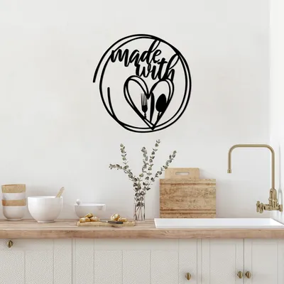 Immagine prodotto di Wallity, Made- SKL2494, Nero, Altri complementi d'arredo, 62 x 62 cm, 100% metallo (spessore: 1