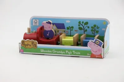 Immagine prodotto di Treno in legno di Peppa Pig + figura del nonno