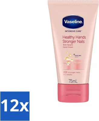 Produktbild von Vaseline - Gesunde Hände & Stärkere Nägel - Handcreme - Stärkend - 75 ml - Vorteilspack - 12 Stücke