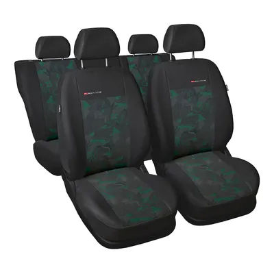 Produktbild von Elegance 6 Universal Sitzbezüge - Polyester/Velours Komplettset Grün