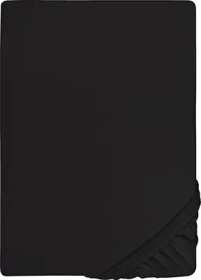 Produktbild von Jersey Spannbetttuch 160X200 Schwarz