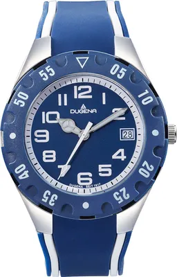 Produktbild von Dugena 4460984 Kinderuhr Diver Junior Blau/Weiß