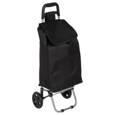 Produktbild von 5five Simply Smart | Einkaufstrolley - Aquarelle - Schwarz - Faltbar - Leicht und Praktisch