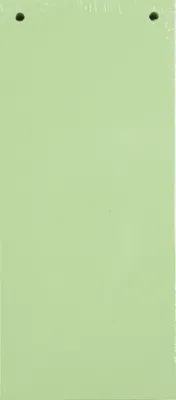 Produktbild von Exacompta 12x Pack 100 Trennstreifen 2-fach gelocht Karton 105x240mm Grün 13345B