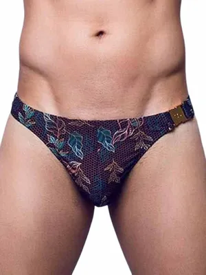 Produktbild von 2Eros Print Swim Brief VB80 BLK Label L