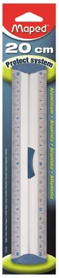 Obrázok produktu pre Alumíniové pravítko 20 cm s ergonomickou rukoväťou