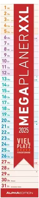 Produktbild von Megaplaner XXL 2025 - Streifen-Kalender 17x85 cm
