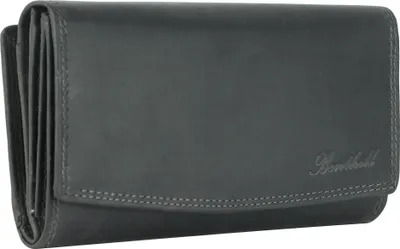 Produktbild von Benthill Damen Portemonnaie Echt Leder XXL - Geldbörse Groß mit RFID Schutz - Echtleder Vintage Damenbörse mit vielen Kartenfächer inkl. Geschenkbox