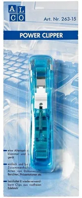 Produktbild von Alco Power Clipper Kunststoff 20 Blatt blau-transparent