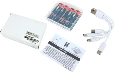 Obrázek produktu pro PowerSmart Li-ion akumulátor AA 4-pack 1,5 V 4000 mWh s připojením Type-C s nabíjecím kabelem 4 v 1 USB-C