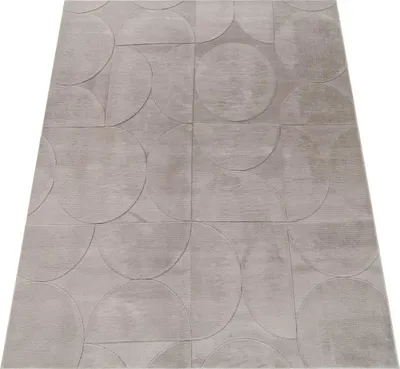 Produktbild von Teppich Kurzflor waschbar Unifarben Struktur Wohnzimmer schmutzabweisend Grau Rechteckig 160x220 | 100% Polyester | Florhöhe: 10 mm | pflegeleicht