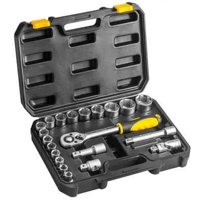 Obrázek produktu pro TOPEX Nástrčné klíče 1/2", sada 21 kusů.
