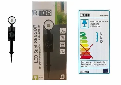 Produktbild von REV Ritos LED Erdspieß Strahler 3W Sensor + Timer Gartenleuchte IP44