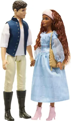 Obrázok produktu pre Mattel Disney Princess romantické dvojbalenie bábik Ariel a Princ Eric Malá morská víla