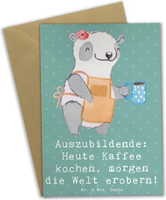 Produktbild von Mr. & Mrs. Panda babykarte Auszubildender Abenteuer - Meeresbrise - Geschenk, Erfolg, Beruf, weihnachtskarten, Grußkarte, einladungskarten, Berufspassion, Grußkarten