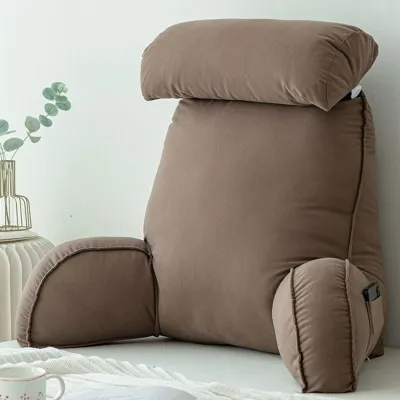 Image de Omgoods - Coussin de sol avec repose-bras et coussin cervical amovible - Idéal pour la lecture et les jeux
