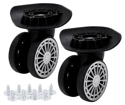 Produktbild von Gepäckkoffer Ersatzräder - 360° Schwenkrad Ersatz - Rollen Ersatzräder - Universal Schwenkräder für Rollen, Koffer, Gepäck und Trolley Reparatur Set