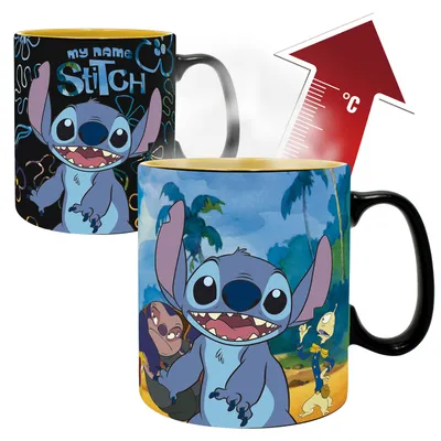Heat-Change-Becher 460 ml – Lilo & Stitch – Keramik