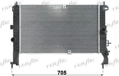 Produktbild von FRIGAIR 0107.3114 Kühler Wasserkühler Motorkühler für OPEL Meriva A (X03) für VAUXHALL Meriva Mk I (A) (X03)