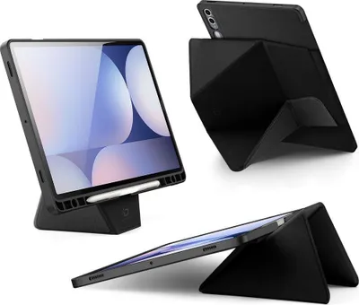 Produktbild von Schutzhülle mit Klappe für Galaxy Tab S10 Plus / S9 FE Plus / S9 Plus, Dux Ducis Vers, Schwarz