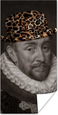 Produktbild von MuchoWow® Poster Wilhelm von Oranien - Pantherdruck - Alte Meister 20x40 cm - Plakat - Foto